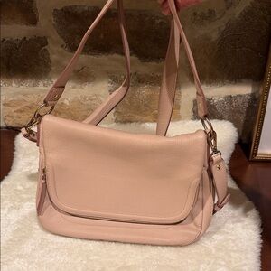 Nordstrom Elegant Pink Leather Shoulder Crossbody Bag